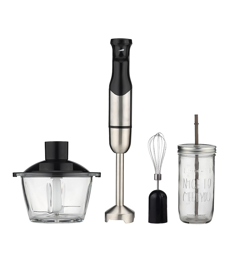 High Speed Stepless Stainless Steel Immersion Hand Blender